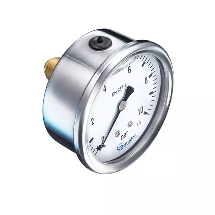 Bourdon G 1/4 Analogue Pressure Gauge 60 Bar Back Entry 68 mm Outside Diameter, MIT3-F22.B29