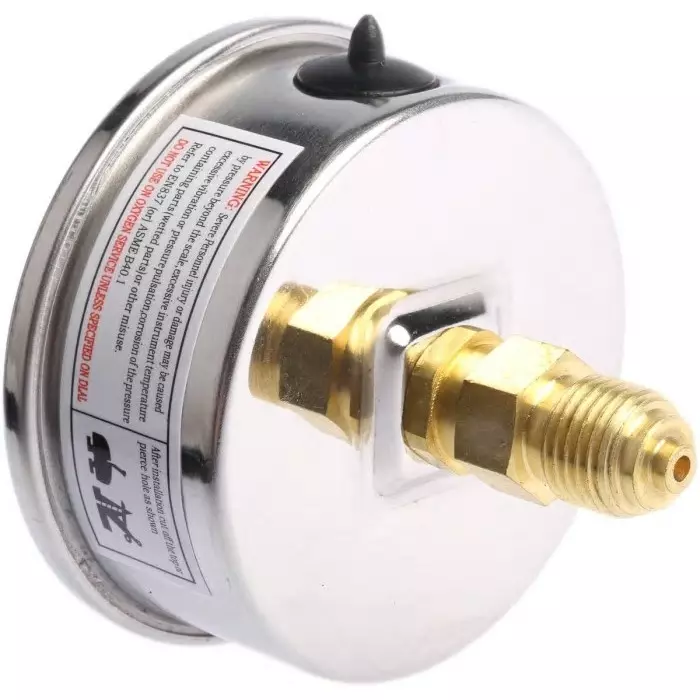Bourdon Analogue Pressure Gauge 6 Bar Back Entry 63 mm Outside Diameter, MIT3-F22.B20