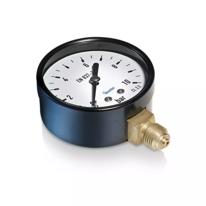 Bourdon Analogue Pressure Gauge 1 Bar Bottom Entry 40 mm Outside Diameter, MAT1-D10.B15