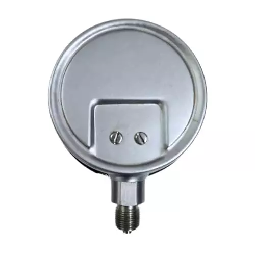 Japsin Instrumentation Industrial Pressure Gauge Analog Display 0 to 50 Bar Range 100 mm Dial Size for Industrial Use