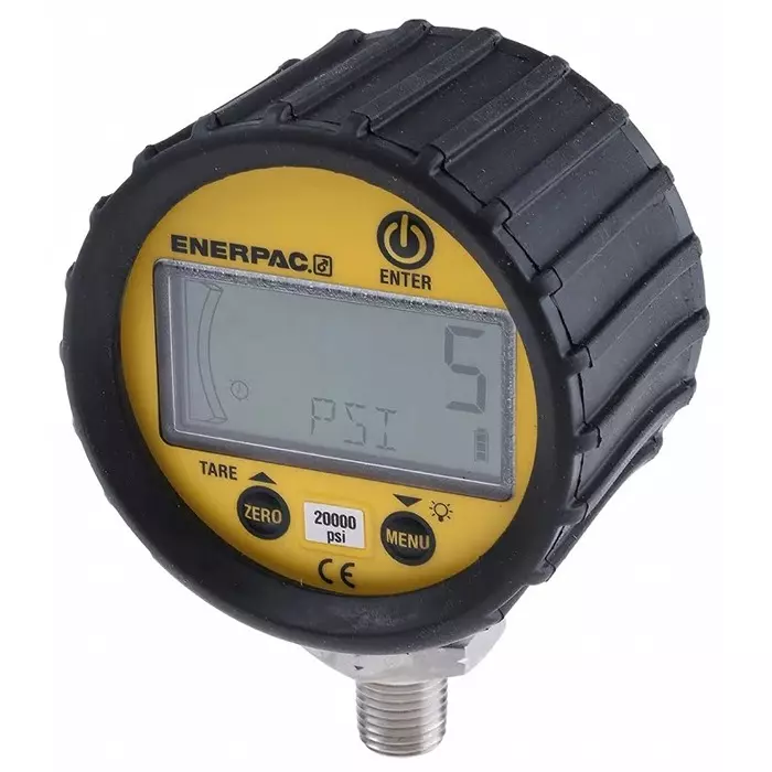 Enerpac G 1/4 Digital Pressure Gauge 1380 bar Bottom Entry 70 mm Outside Diameter, DGR2