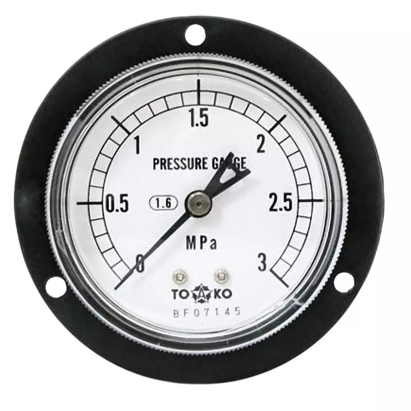 TOKO Pressure Gauge Φ60 mm Outer Dia, DU1/4G 60×3MPa