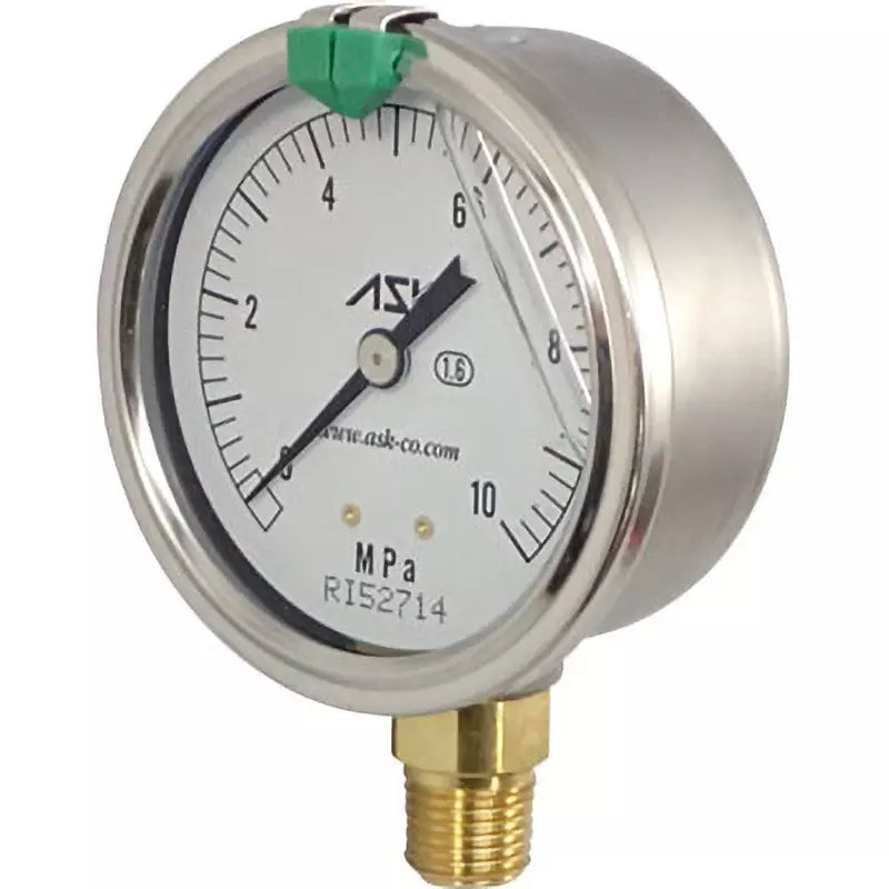 ASK Pressure Gauge -5 to 40 ℃ Operating Temperature Range, OPG-AT-R1/4-60X10MPA