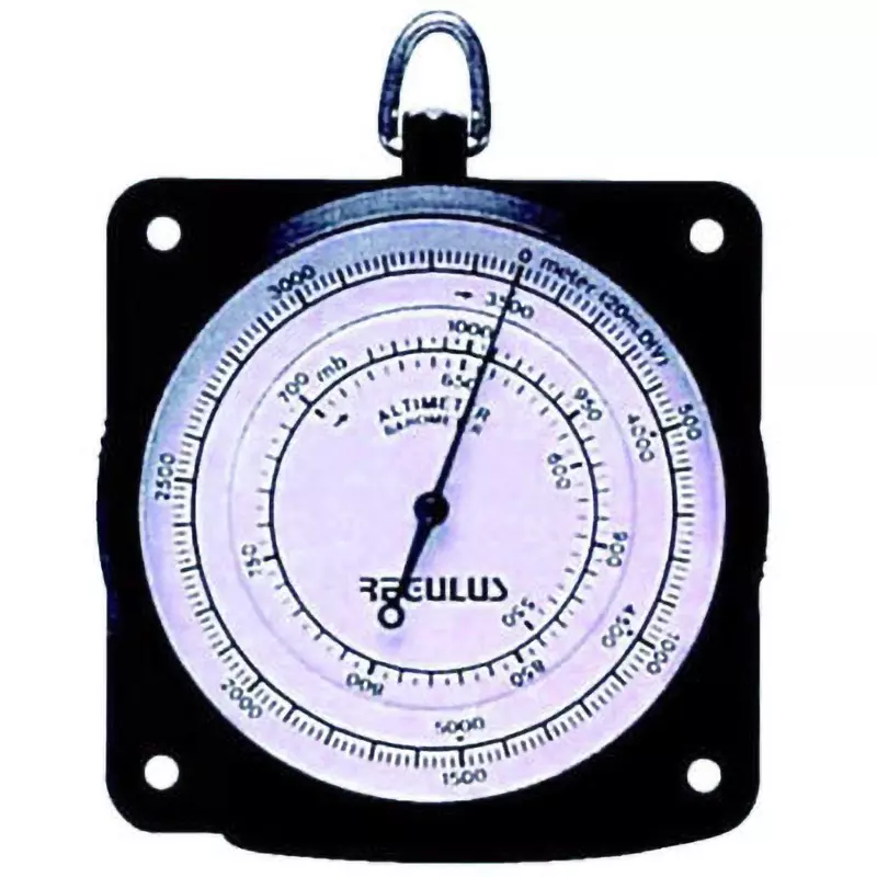 SANSYO Analog Barometer Atmospheric pressure: 550-1040 hPa, altitude: 0-5000 m Measurement Range, No.4000