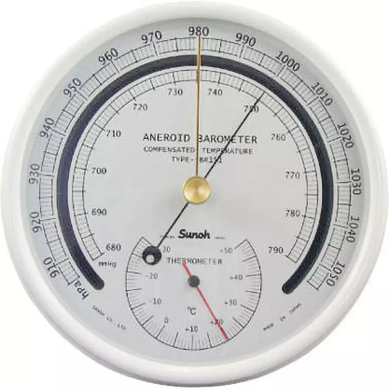 SANSYO Aneroid Barometer 905 to 1055(680 to 790 mmHg) Measuring Range, SBR151