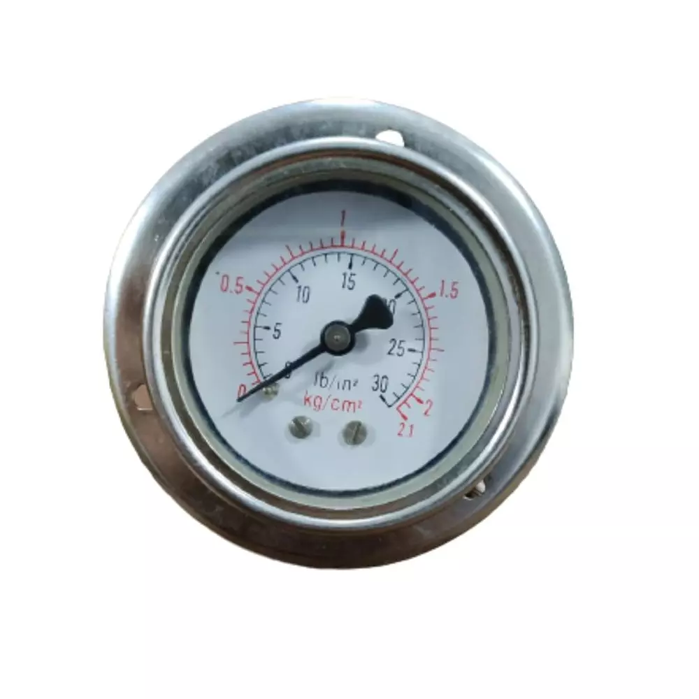 Japsin Instrumentation Industrial Pressure Gauge Analog Display 0 to 2.1 Kg/cm² Range 50 mm Dial Size for Industrial Use