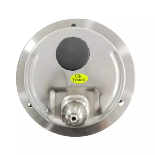 Japsin Instrumentation Oxygen Pressure Gauge Analog Display 100 mm Dial Size 0 to 7 Bar Range for Industrial Use