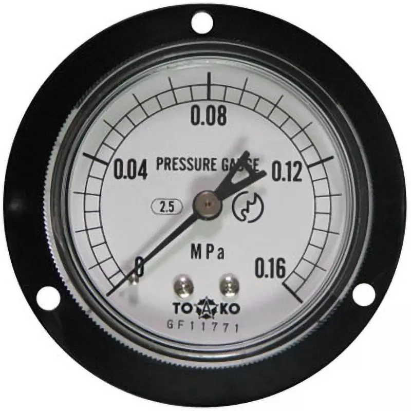 TOKO Pressure Gauge Φ60 mm Outer Dia, DU1/4G 60×0.16MPa