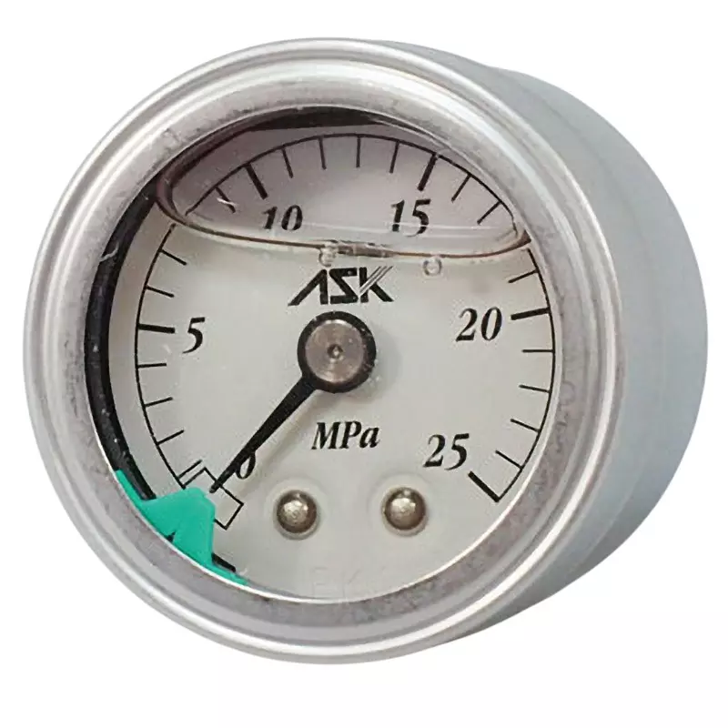 ASK Pressure Gauge -5 to 40 ℃ Operating Temperature Range, OPG-DT-R1/4-39X25MPA-S
