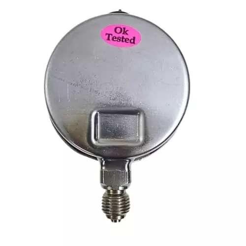 Japsin Instrumentation Industrial Pressure Gauge Analog Display 0 to 420 Kg/cm² Range 63 mm Dial Size for Industrial Use