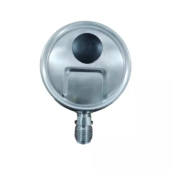 Japsin Instrumentation Industrial Glycerin Filled Pressure Gauge Analog Display 0 to 42 Kg/cm² Range 100 mm Dial Size for Industrial Use