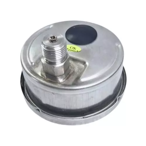 Japsin Instrumentation Industrial Pressure Gauge Analog Display 100 mm Dial Size 0 to 25 Bar (Single Scale) Range for Industrial Use