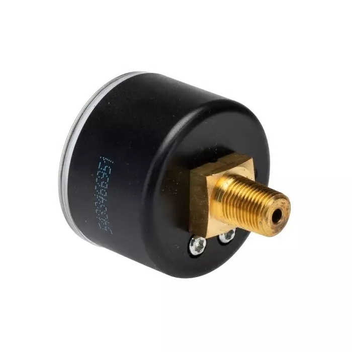 RS Pro R 1/8 Analogue Pressure Gauge 10bar Back Entry 40 mm Outside Diameter