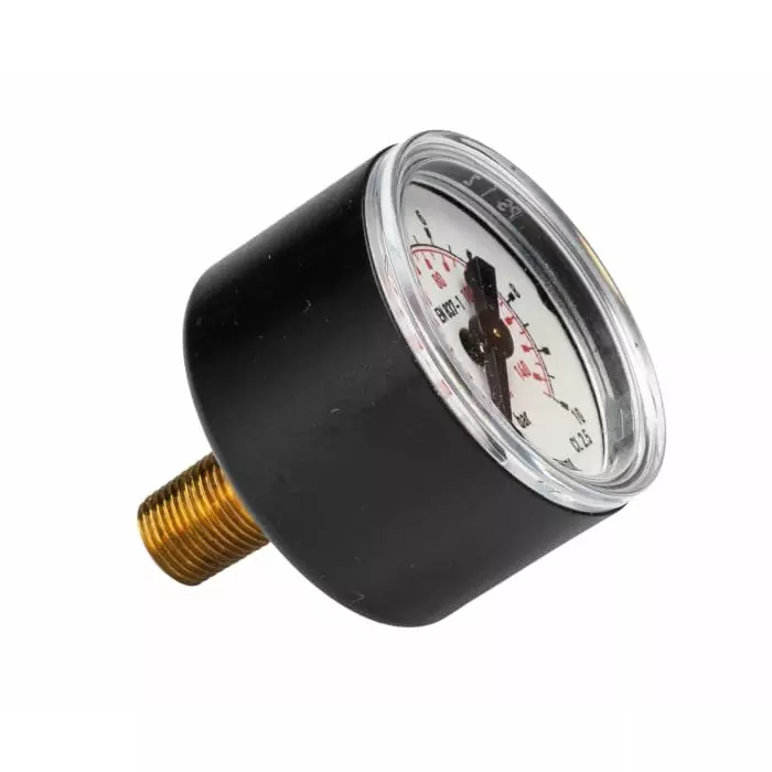 RS Pro R 1/8 Analogue Pressure Gauge 10bar Back Entry 40 mm Outside Diameter