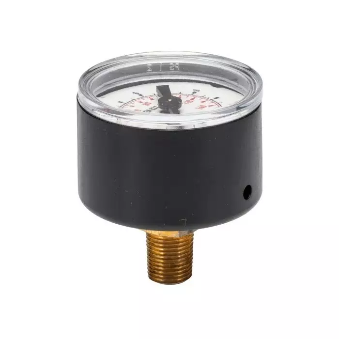 RS Pro R 1/8 Analogue Pressure Gauge 10bar Back Entry 40 mm Outside Diameter