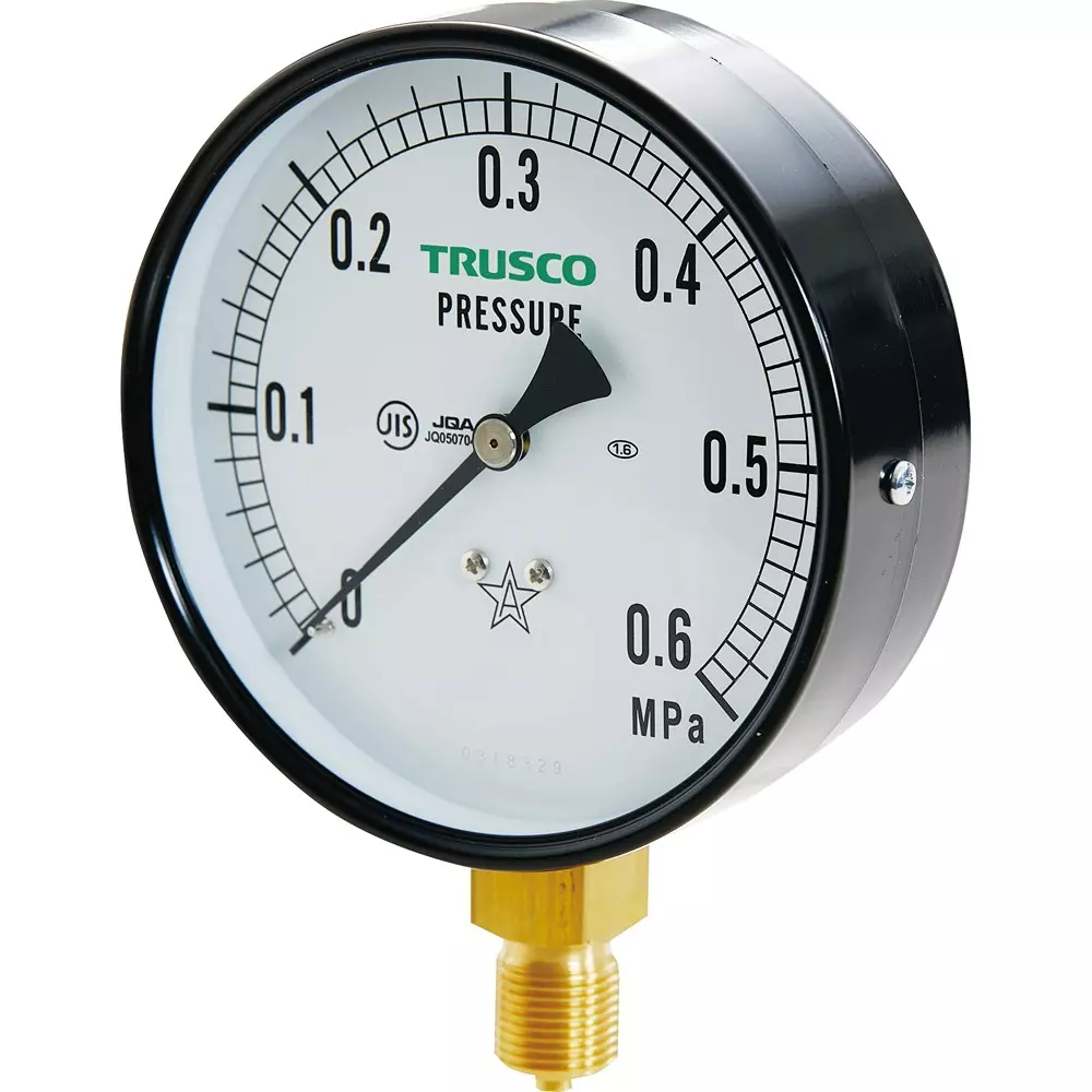 TRUSCO General Purpose Pressure Gauge 0.0 to 0.60 MPa Range, TPG100-0.6