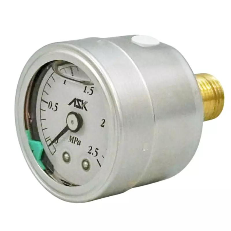 ASK Pressure Gauge -5 to 40 ℃ Operating Temperature Range, OPG-DT-R1/4-39X2.5MPA-S