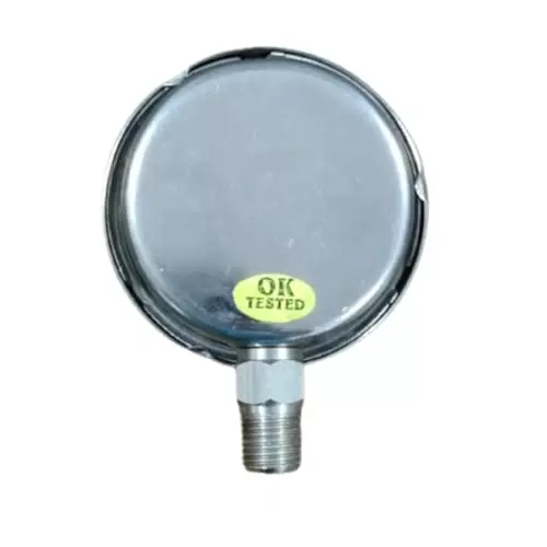 Japsin Instrumentation Industrial Pressure Gauge Analog Display 0 to 21 Bar Range 63 mm Dial Size for Industrial Use