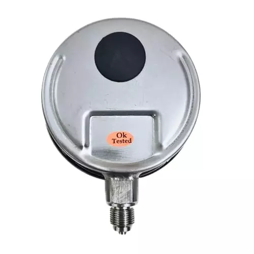 Japsin Instrumentation Industrial Pressure Gauge Analog Display 0 to 210 Kg/cm² Range 100 mm Dial Size for Industrial Use
