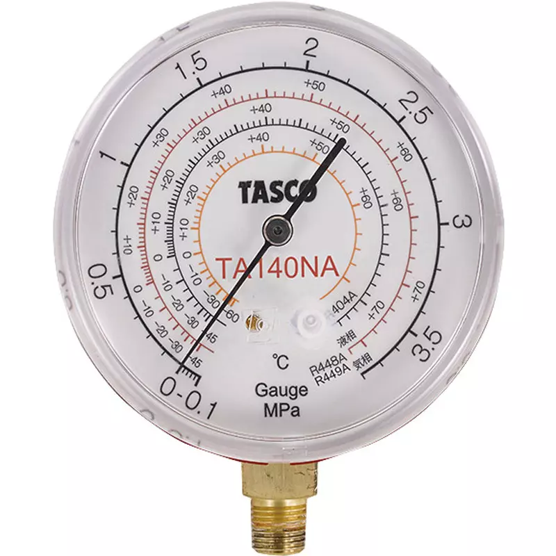Ichinen TASCO Pressure Gauge/Compound Gauge Φ80 mm Outer Dia, TA140NA