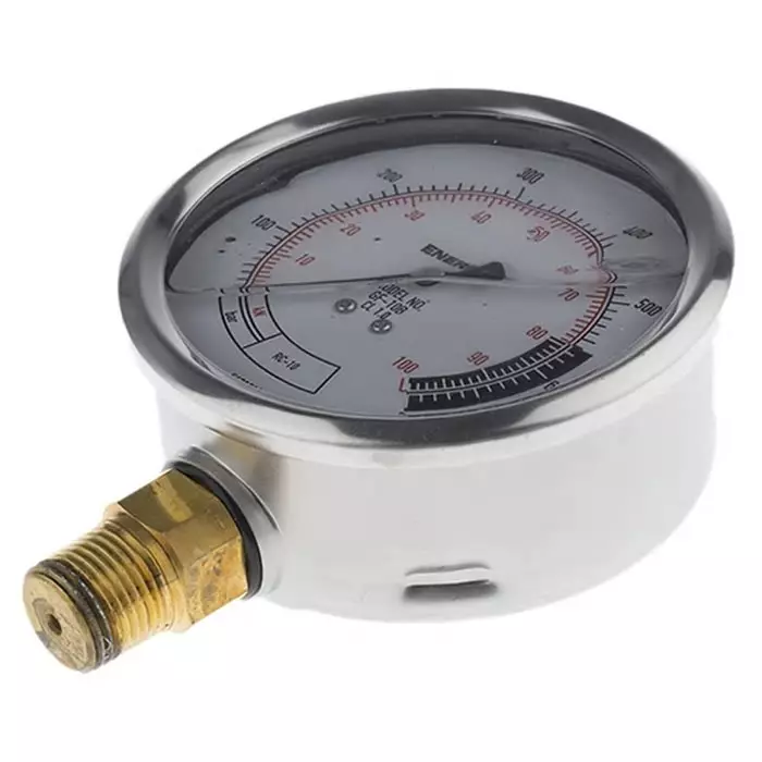 Enerpac Analogue Pressure Gauge 700 bar Bottom Entry 100 mm Outside Diameter, GF10B