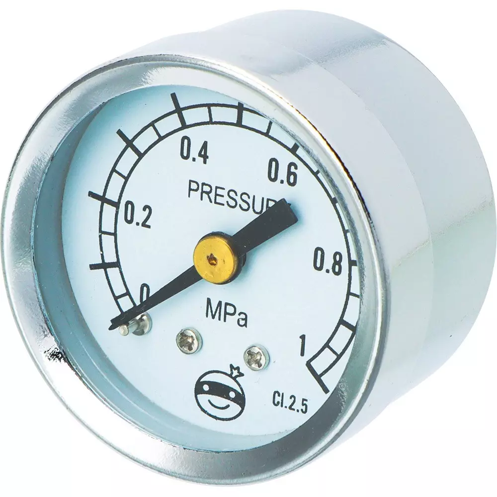 MonotaRO Pressure Gauge, Built-In Type, R Screw, Φ40 mm Pneumatic, Hydraulic, Other, R1/8x40x1.0MPa