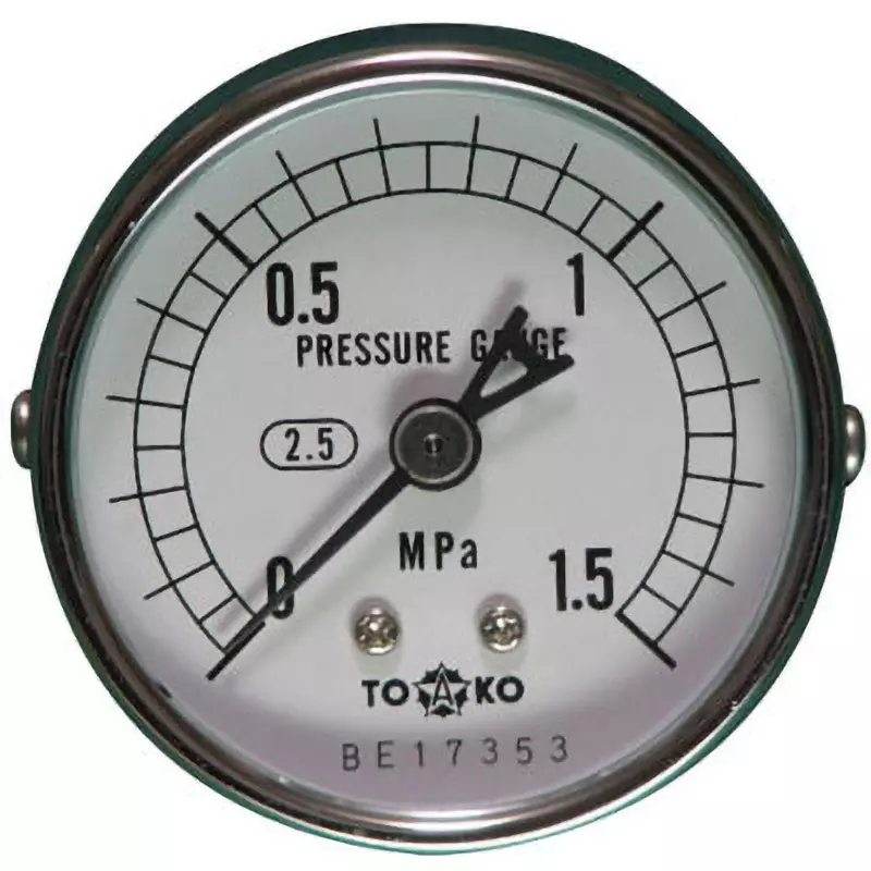 TOKO Pressure Gauge Φ50 mm Outer Dia, DU1/4G 50×1.5MPa
