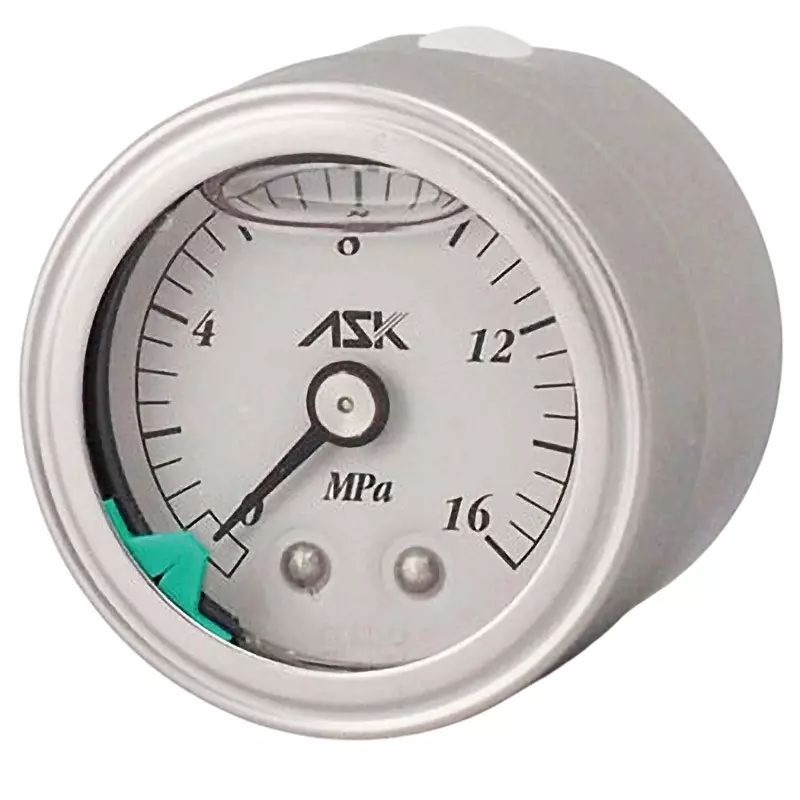 ASK Pressure Gauge -5 to 40 ℃ Operating Temperature Range, OPG-DT-R1/4-39X16MPA-S