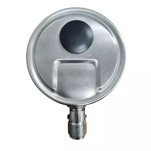 Japsin Instrumentation Industrial Glycerin Filled Pressure Gauge Analog Display 0 to 21 Kg/cm² Range 100 mm Dial Size for Industrial Use
