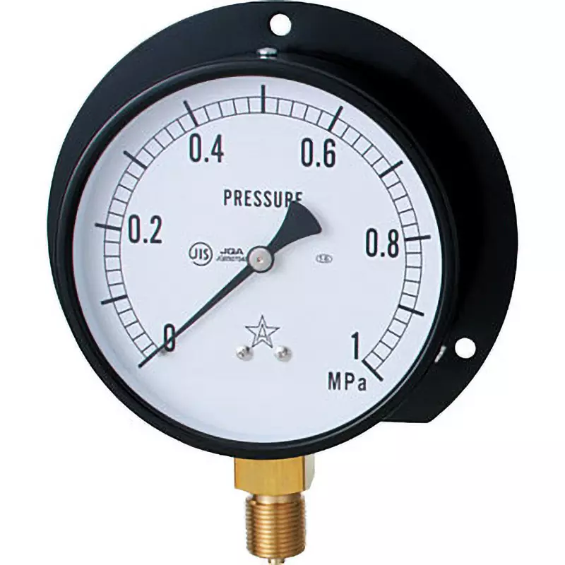 MIGISHITA SEIKI Vibration-Proof Pressure Gauge B frame (with vertical collar) Case Type, G421-211-V-1MP