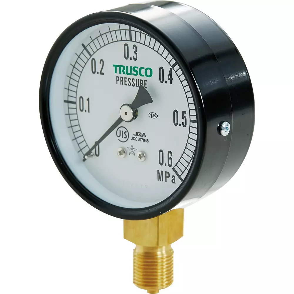 TRUSCO General Purpose Pressure Gauge 0.0 to 0.60 MPa Range, TPG75-0.6