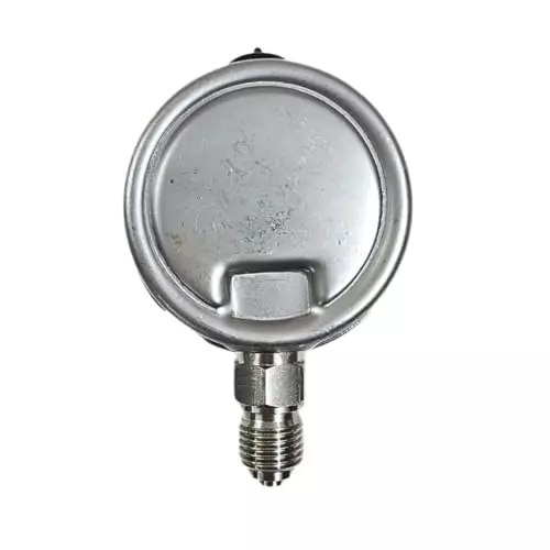 Japsin Instrumentation Industrial Pressure Gauge Analog Display 0 to 16 Bar Range 50 mm Dial Size for Industrial Use