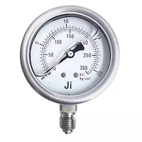 Japsin Instrumentation 63 mm Glycerin Filled Industrial Pressure Gauge