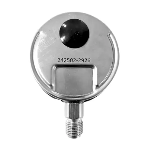 Japsin Instrumentation Industrial Pressure Gauge Analog Display 0 to 10.6 Kg/cm² Range 100 mm Dial Size for Industrial Use