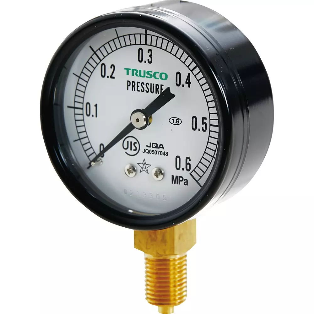 TRUSCO General Purpose Pressure Gauge 0.0 to 0.60 MPa Range, TPG60-0.6