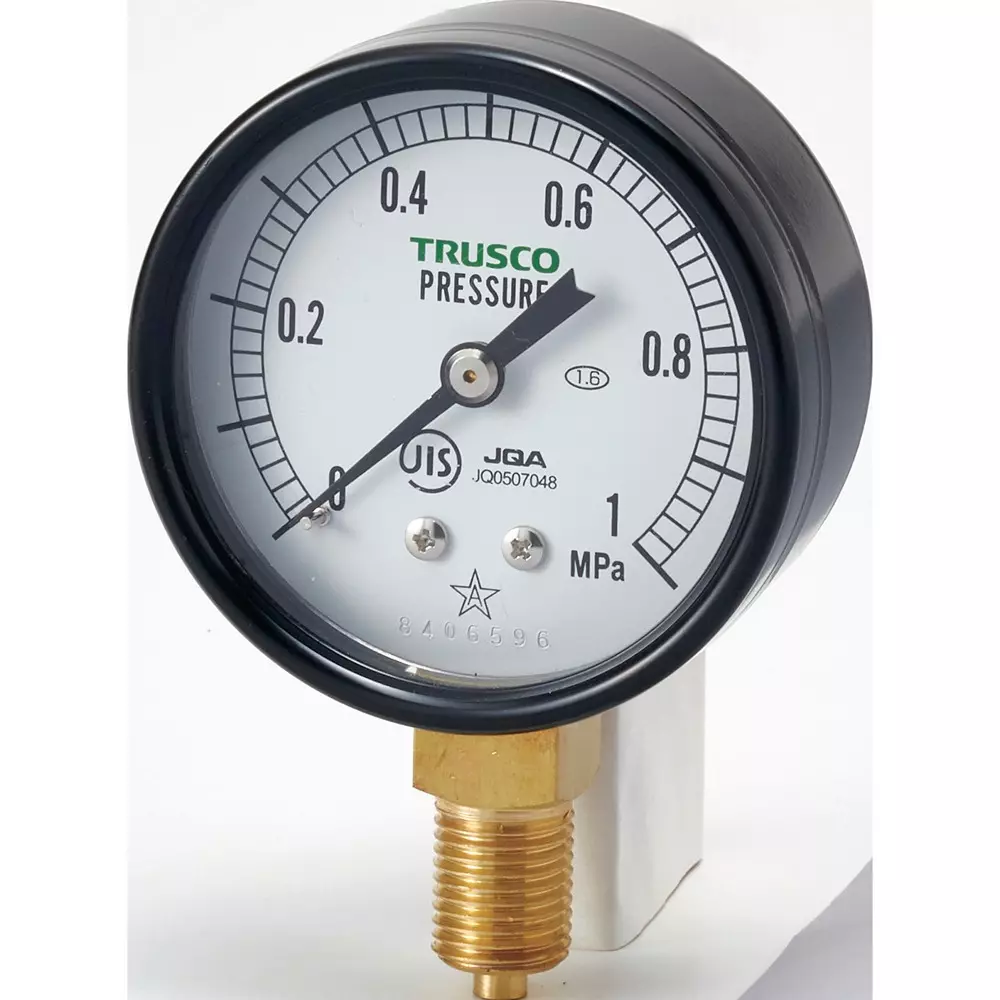 TRUSCO General Purpose Pressure Gauge 0 to 1 MPa Range, TPG60-1.0