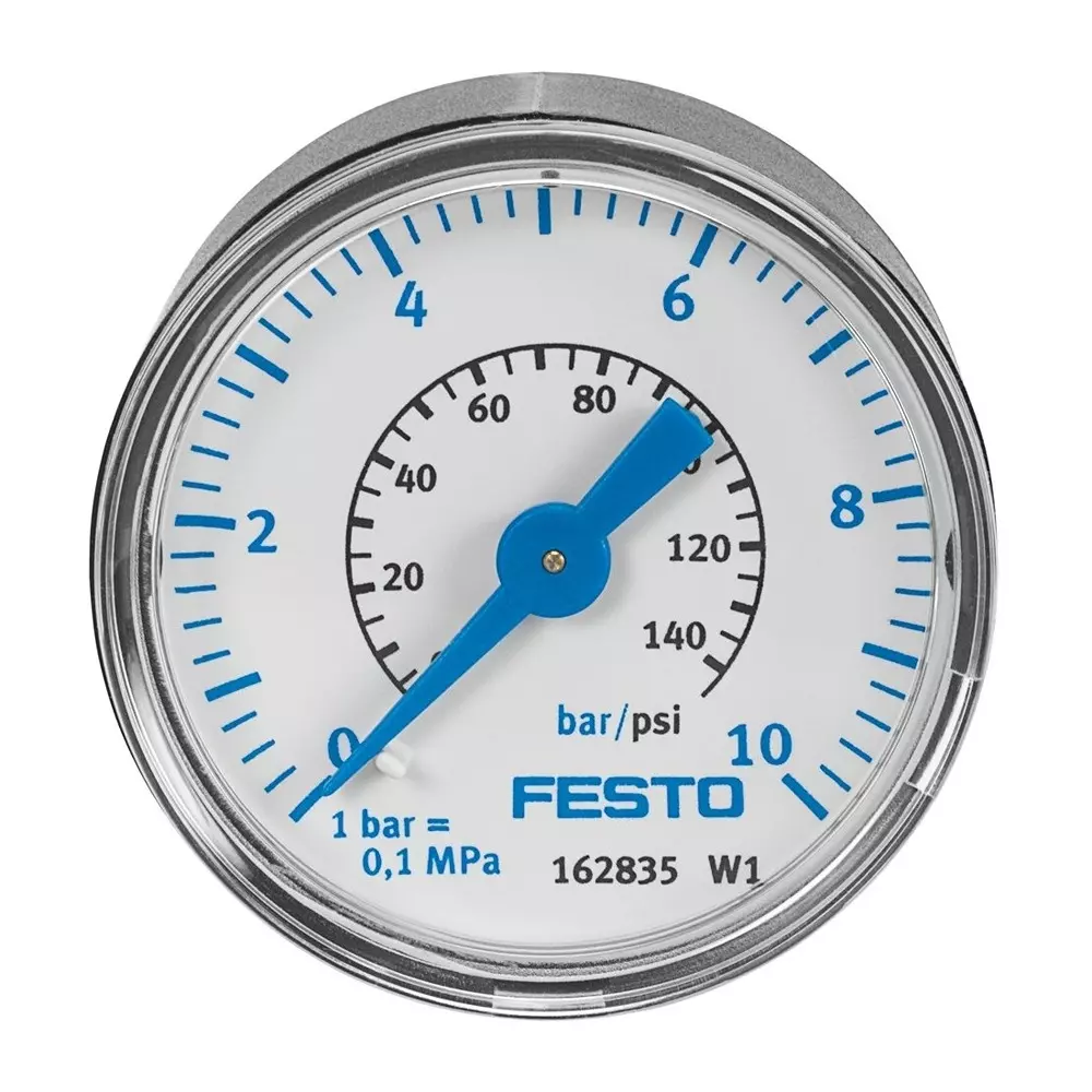 FESTO Pressure Gauge Bourdon Tube Pressure Gauge Design 0 Mpa - 1 Mpa Operating Pressure, 359874