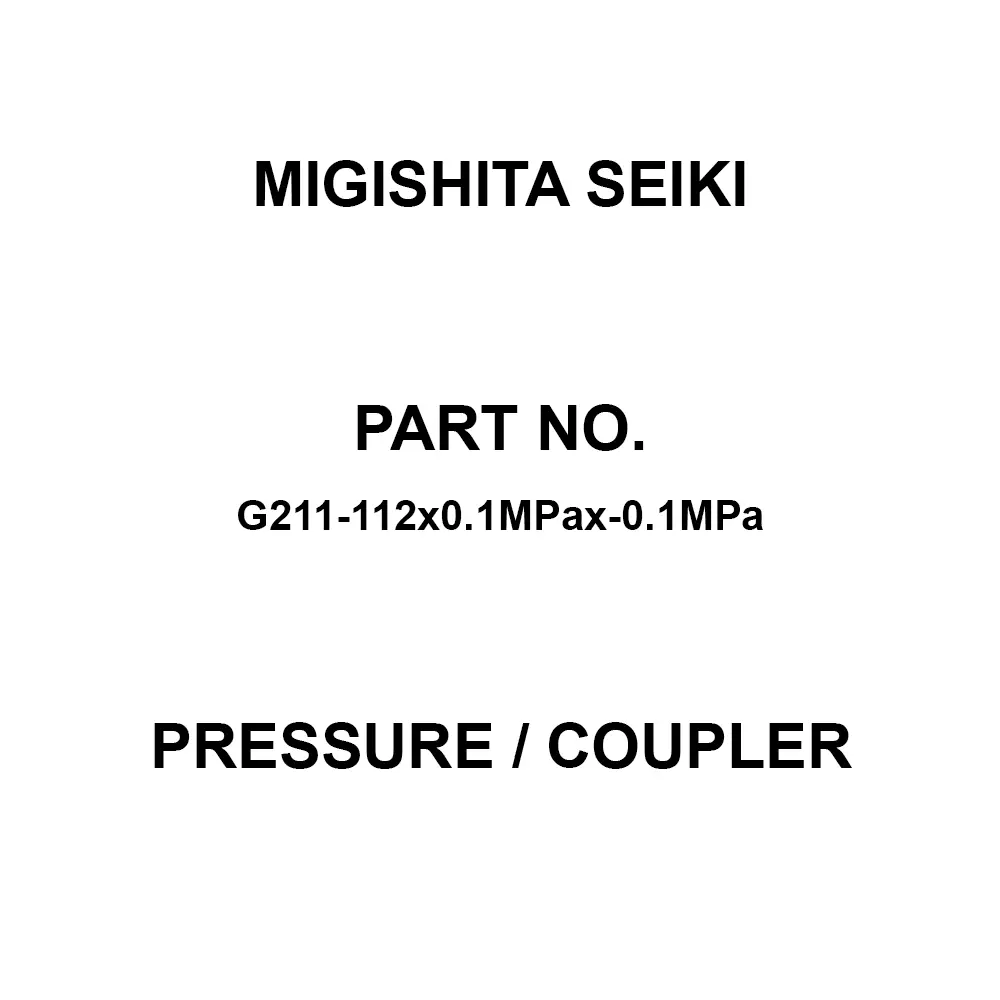 MIGISHITA SEIKI Pressure / Coupler A frame (without H collar) Case Type 0.005 mPa Minimum Scale, G211-112x0.1MPax-0.1MPa