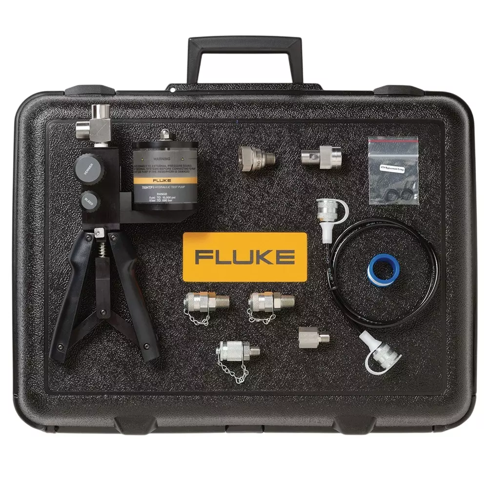 Fluke Hydraulic Pump Kit Generates pressures up to 68950 kPa using the included 690 HTP-2 test pump, FLUKE-700HTPK2