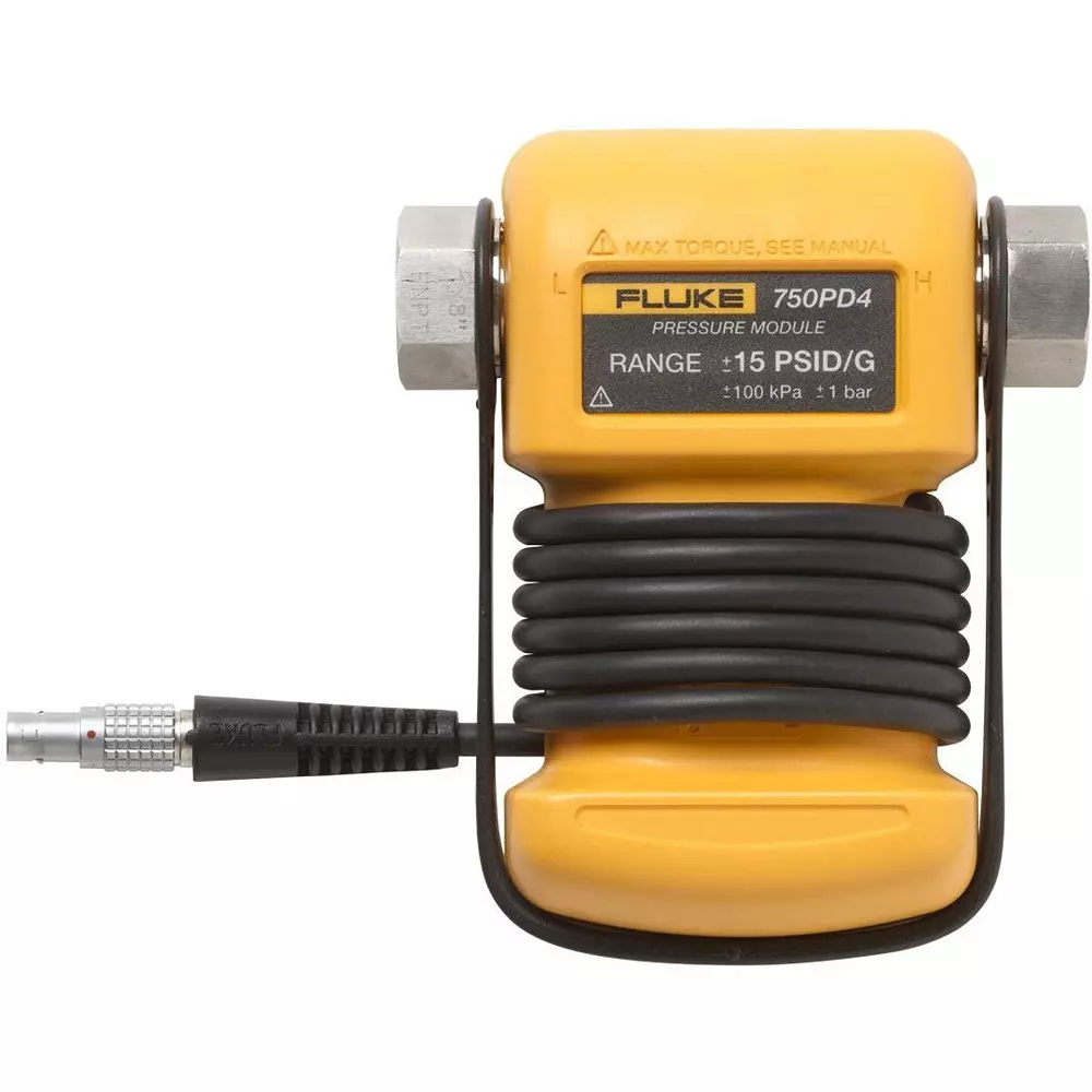Fluke Pressure Module ●Positive pressure port: 316 ss ●Low pressure port: Dry air 2.0 No. of Port, 750PD10