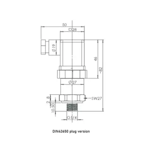 RB Xsense General Purpose Pressure Transmitter -1 to 0 bar Range 0.5% FS Accuracy, RB21C1