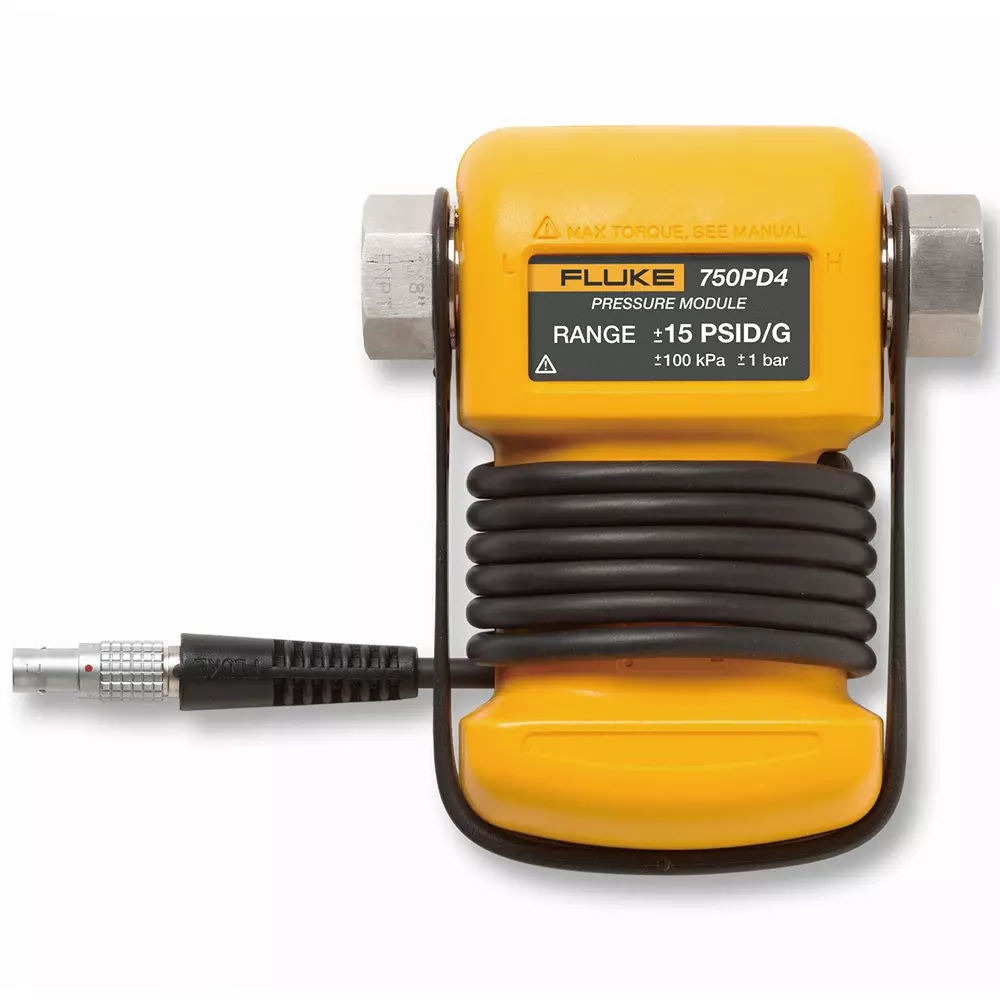 Fluke Pressure Module ●Positive pressure port: 316 ss ●Low pressure port: Dry air 2.0 No. of Port, 750PD4