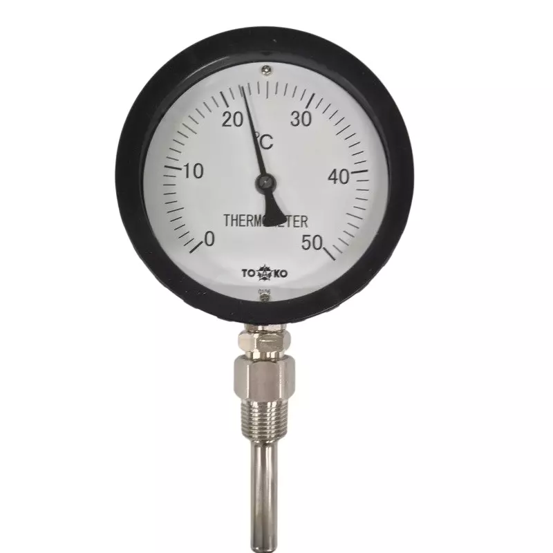 TOKO Bimetal Thermometer ±2 Accuracy (%) R1/2 Connector Thread ABS resin Case Material, TB-A100HS