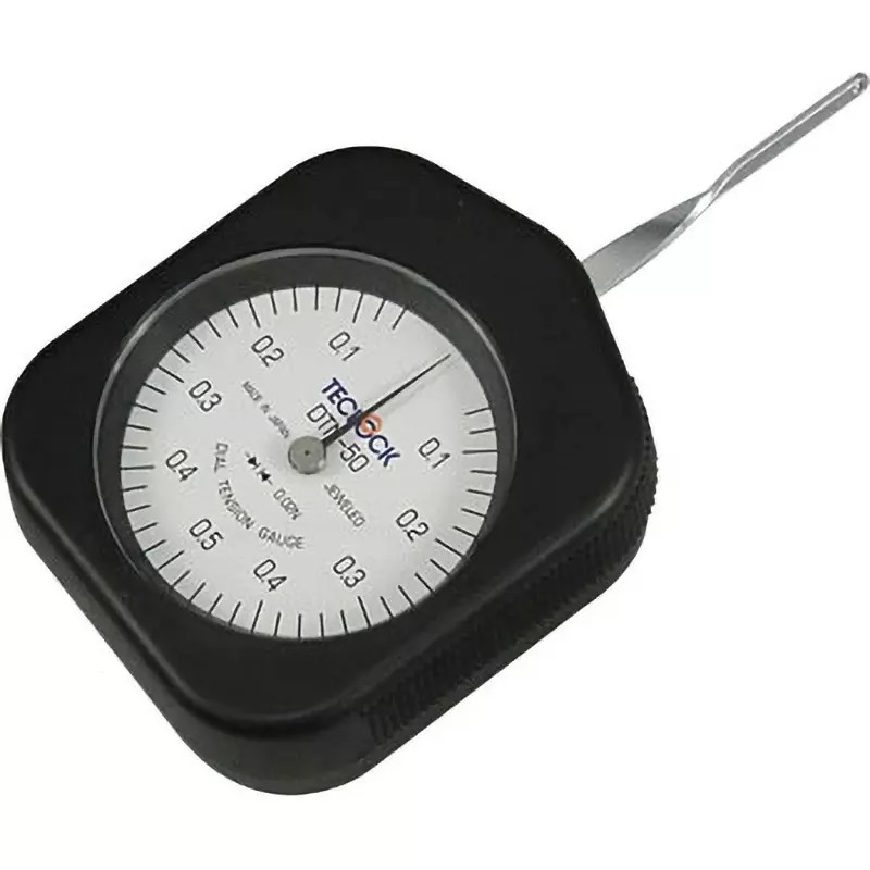 Teclock Dial Tension Gauge 0.06-0.5-0.06 Scale Type 0.06 N to 0.5 N Measurement Range 0.02 N Scale, DTN-50