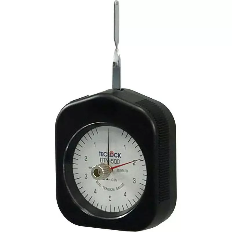 Teclock Dial Tension Gauge 0.6-5-0.6 Scale Type 0.6 to 5 N Measurement Range 0.2 N Scale, DTN-500G