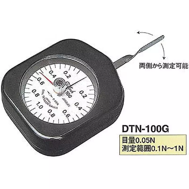 Teclock Dial Tension Gauge 0.1-1-0.1 Scale Type 0.1 to 1 N Measurement Range 0.05 N Scale, DTN-100G