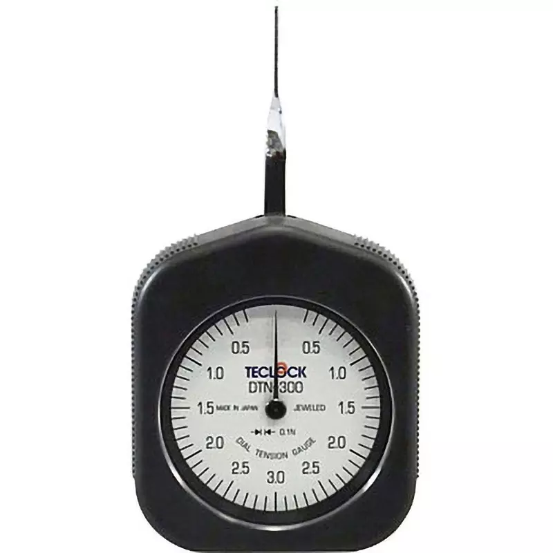 Teclock Dial Tension Gauge 0.3-3-0.3 Scale Type 0.3 to 3 N Measurement Range 0.1 N Scale, DTN-300