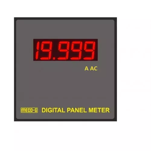 Meco-G 0 - 5A AC Input 4.5 Digit Rescalable Digital Panel Ammeter R- 3501 - 72x144 mm