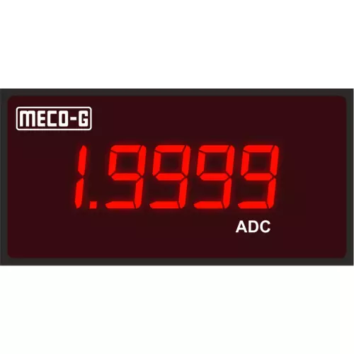 Meco-G 0 - 2A DC Input 4.5 Digit Digital Panel Ammeter R-4500 - 96x288 mm
