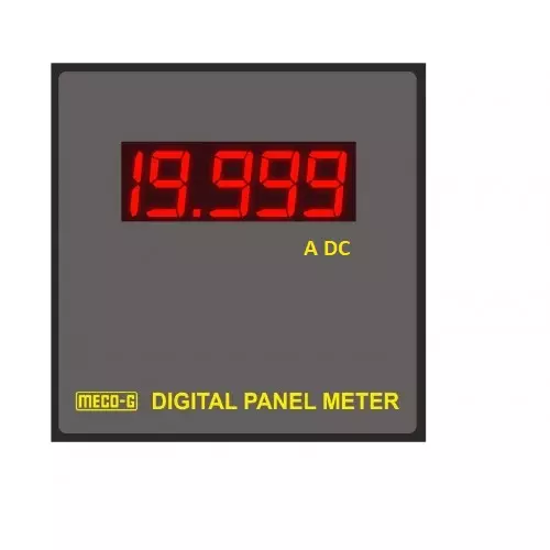 Meco-G 0 - 5A DC Input 3.5 Digit Digital Panel Ammeter R-3501 - 96x288 mm